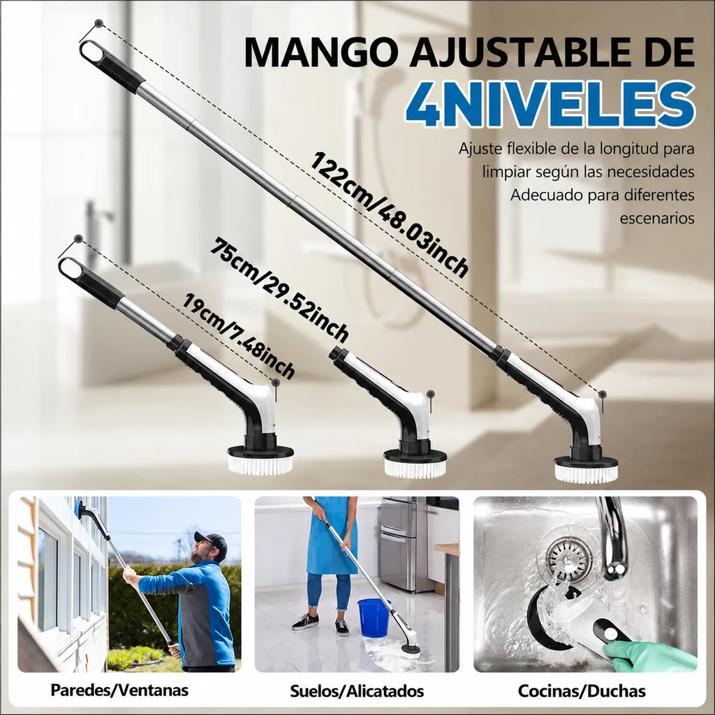 ¡DEJA DE TALLAR Y TERMINAR AGOTADA! Limpia más rápido con el Cepillo Eléctrico 9 en 1 — ⚠️ Oferta por tiempo limitado