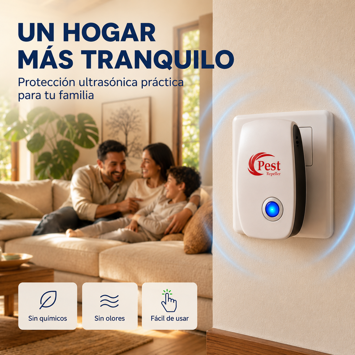 Repelente Ultrasónico — ¡Protege tu hogar hoy antes de que las plagas se multipliquen!
