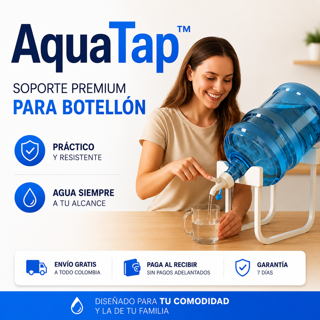 AquaTap™ | Soporte Premium para Botellón con Grifo Antiderrames